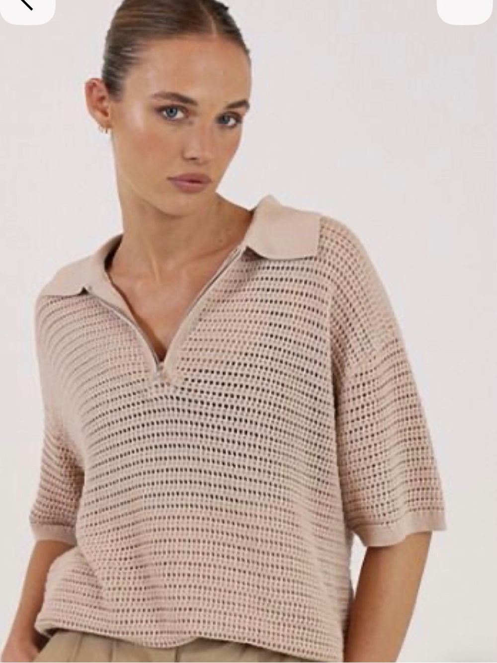 Varley Clayton Poll Open-Weave Zip